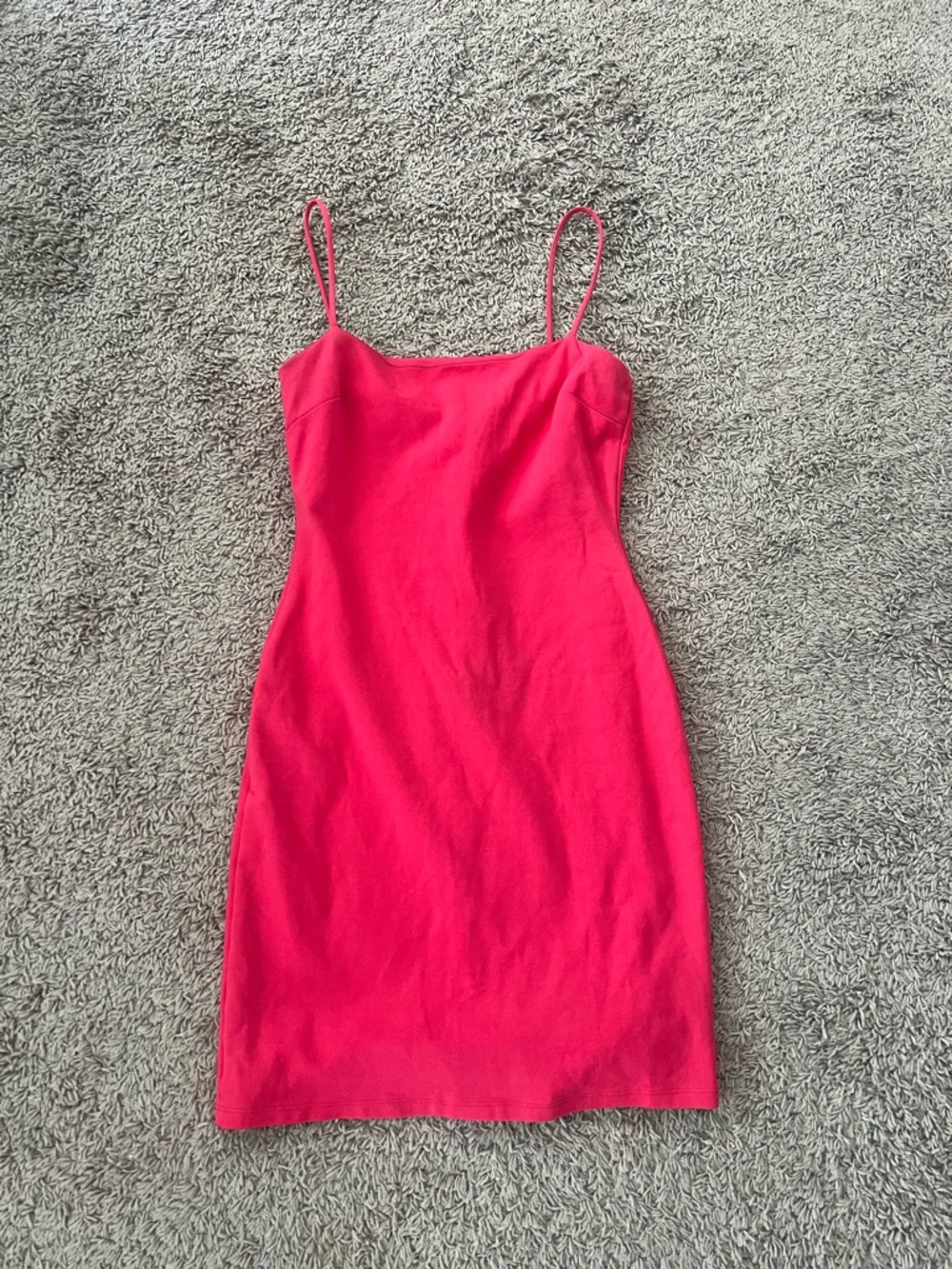 Lulu's Pink/Coral Spaghetti Strap Mini Dress